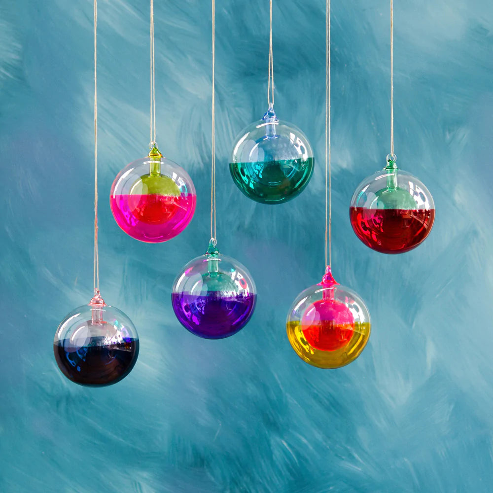 BALL IN A BALL ORNAMENT BY GLITTERVILLE Glitterville Christmas Ornament Bonjour Fete - Party Supplies