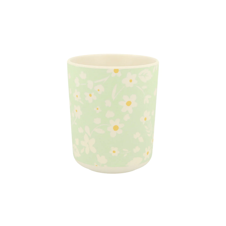 FLORAL REUSABLE BAMBOO CUPS Meri Meri Cups Bonjour Fete - Party Supplies