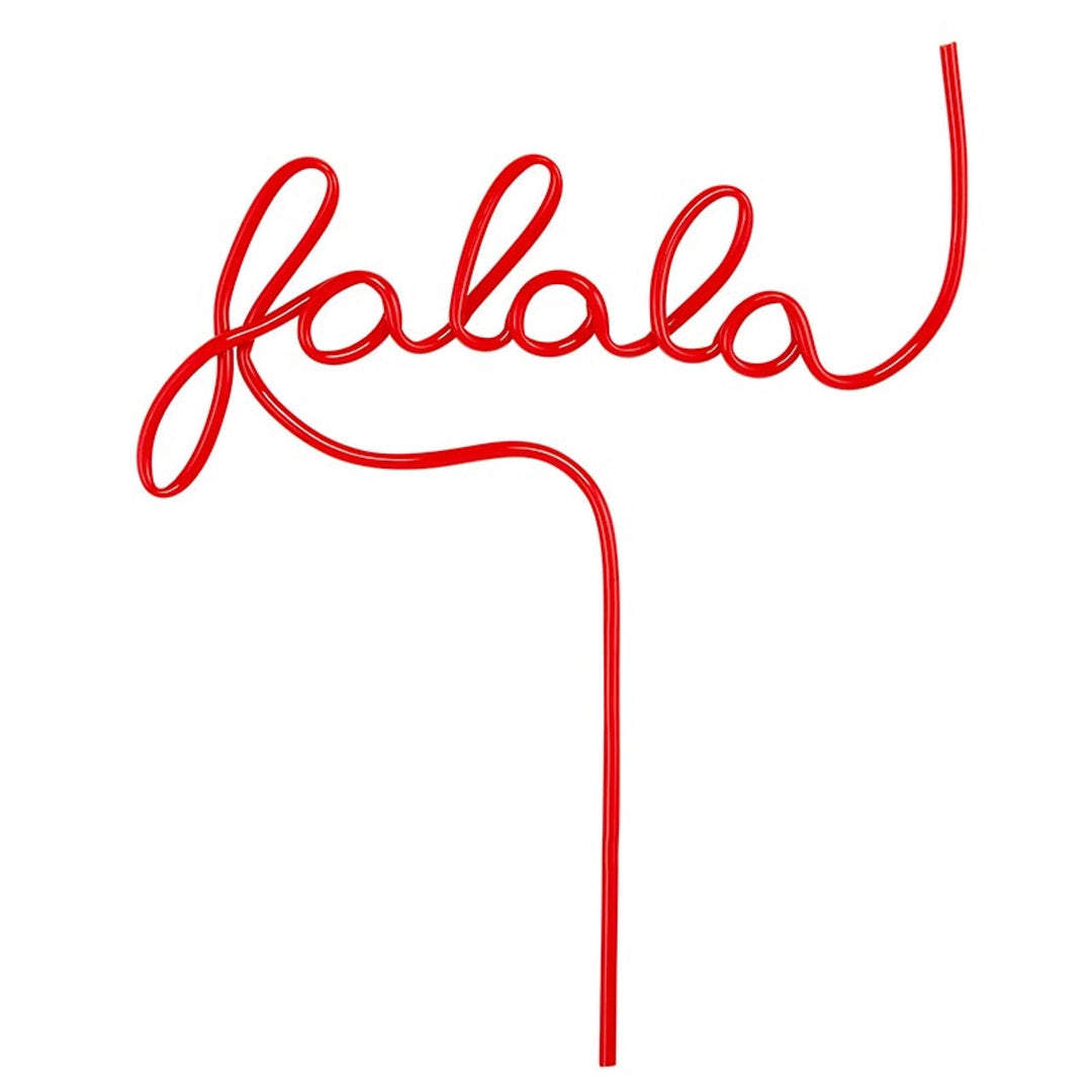 FA LA LA WORD STRAW Santa Barbara Design Studio by Creative Brands Christmas Holiday Party Supplies Bonjour Fete - Party Supplies