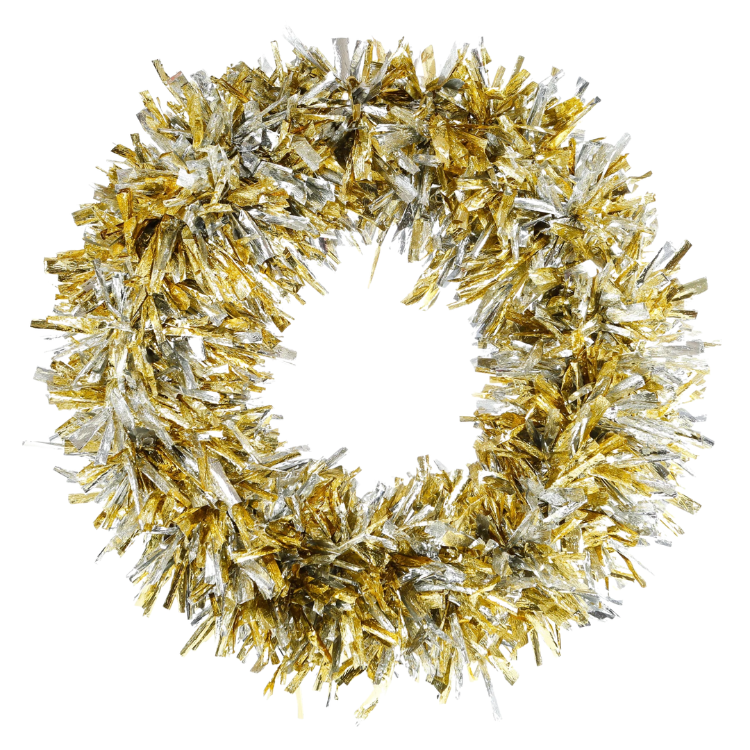 GOLD AND SILVER WREATH DTHY! Bonjour Fete - Party Supplies