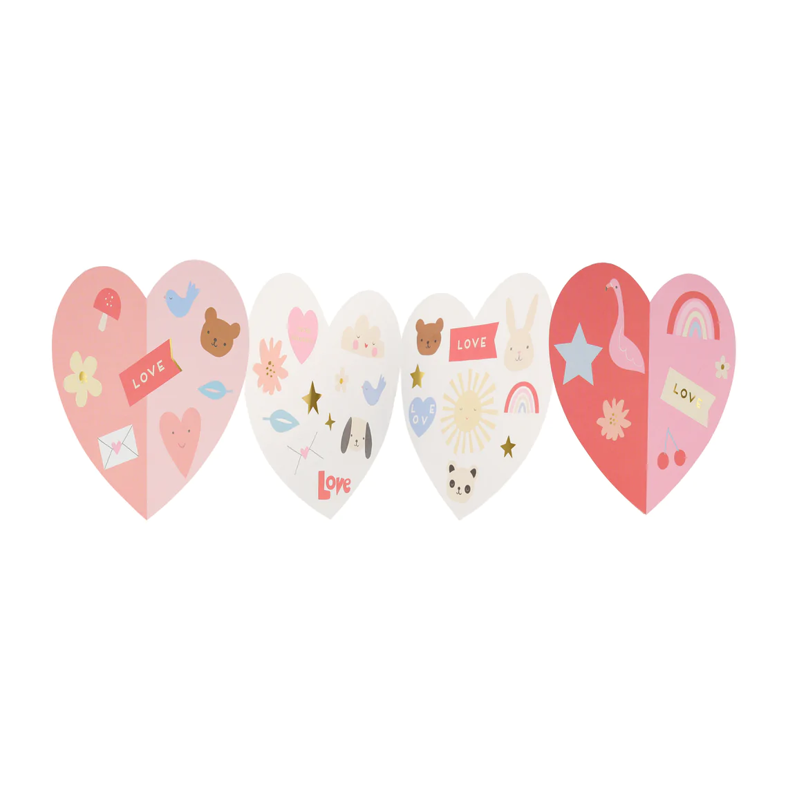 Heart Stickers for Valentine's Day