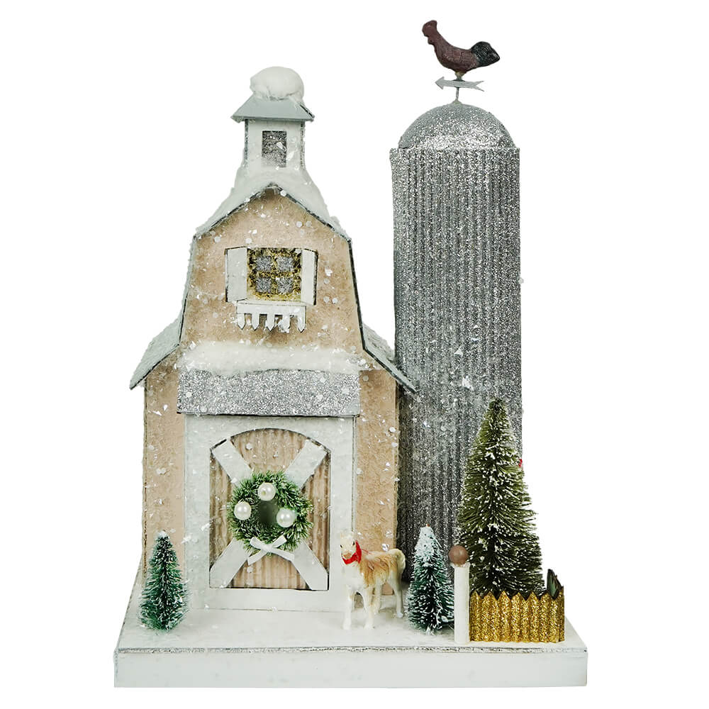 SPARKLY WINTER BARN Cody Foster Co. Christmas House Bonjour Fete - Party Supplies