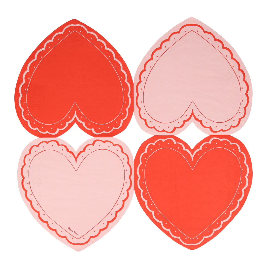 Lacy Heart Large Plates