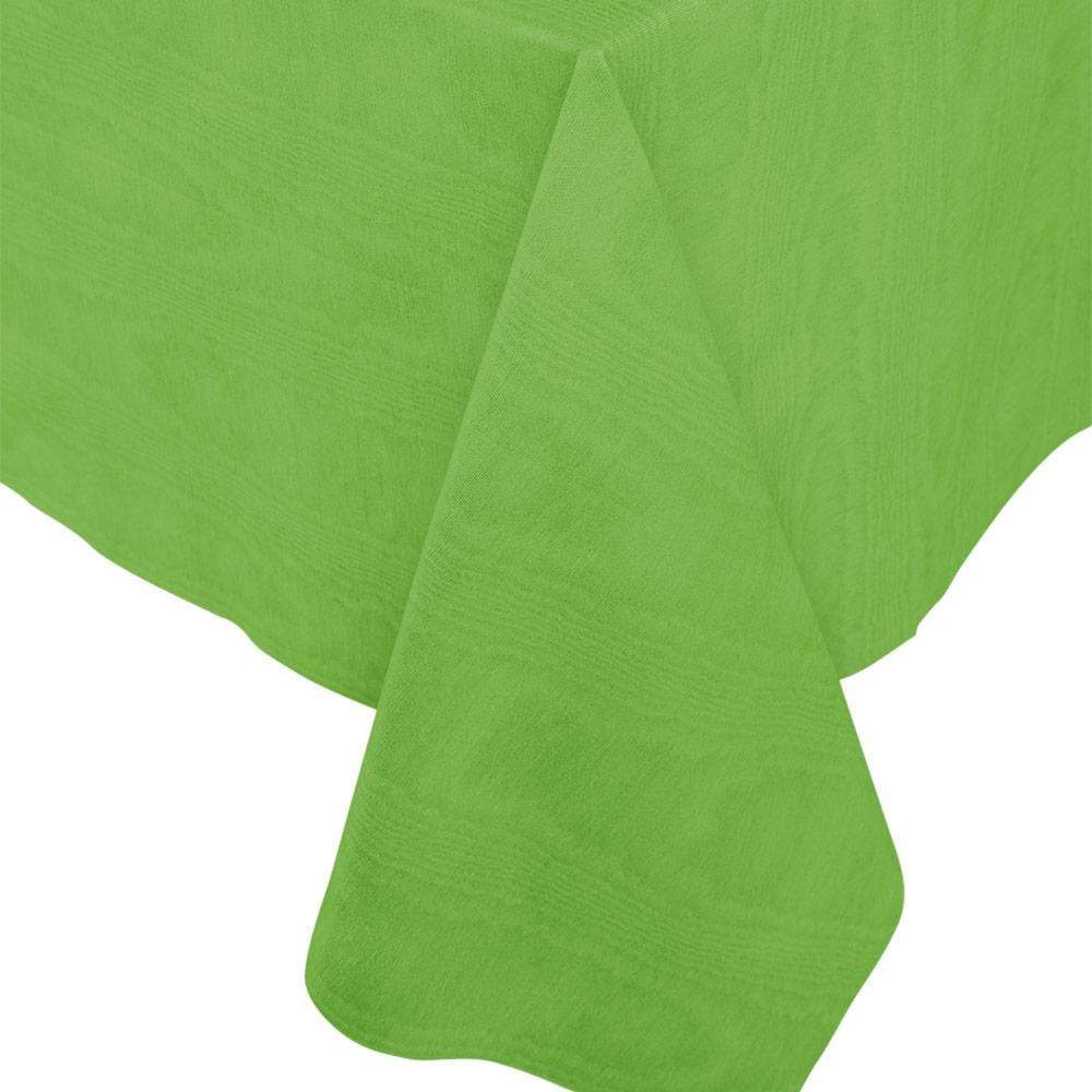 MOSS GREEN LINEN LIKE TABLE COVER Caspari Table Cover Bonjour Fete - Party Supplies