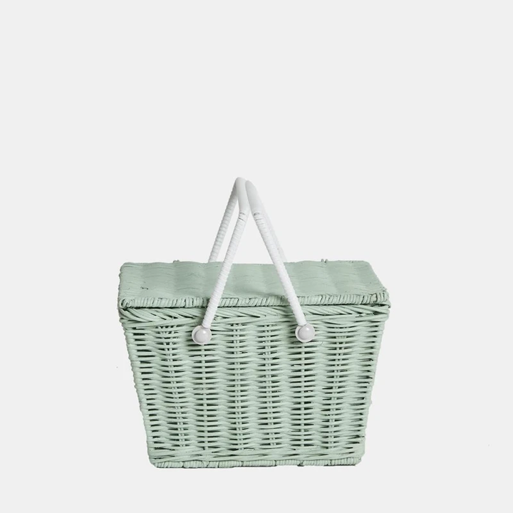 PIKI MINT PICNIC BASKET Olli Ella Home Decor Bonjour Fete - Party Supplies