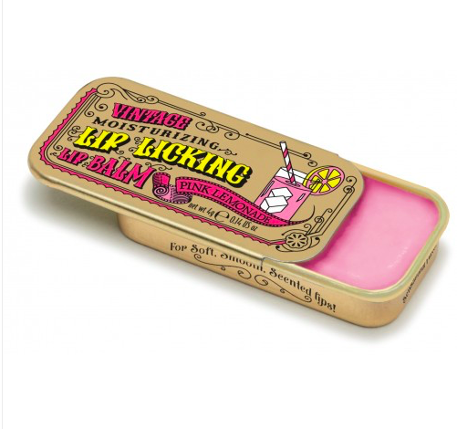 VINTAGE LIP LICKING LIP BALM Tinte Cosmetics Kid's Bath PINK LEMONADE Bonjour Fete - Party Supplies