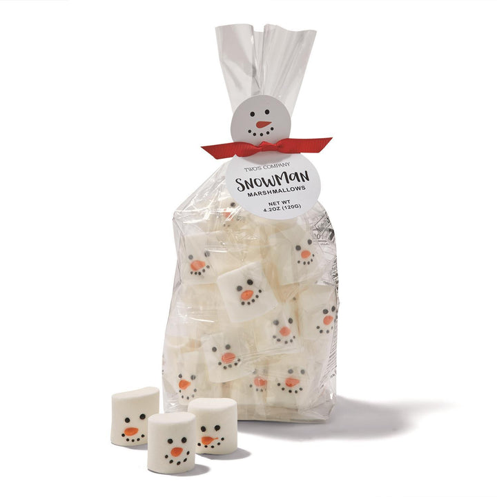 SNOWMAN MARSHMALLOW CANDY IN GIFT BAG Two's Company Christmas Favor Bonjour Fete - Party Supplies