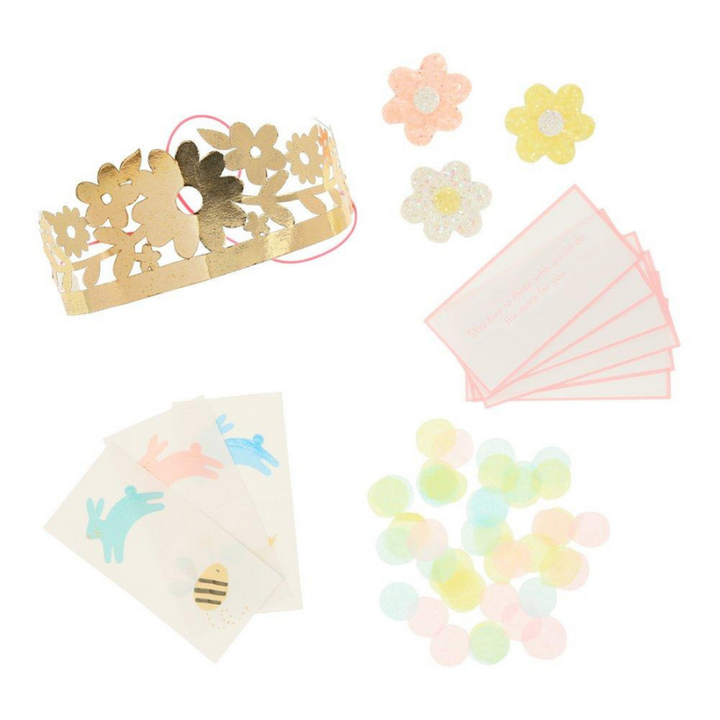 TISSUE FLORAL CRACKERS BY MERI MERI Meri Meri Crackers Bonjour Fete - Party Supplies