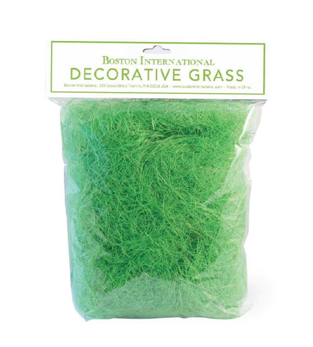 DECORATIVE EASTER GRASS - GREEN Boston International Easter Baskets Bonjour Fete - Party Supplies