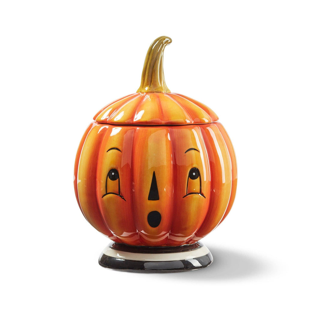 JOHANNA PARKER VINTAGE HALLOWEEN PUMPKIN JAR Bonjour Fete - Party Supplies