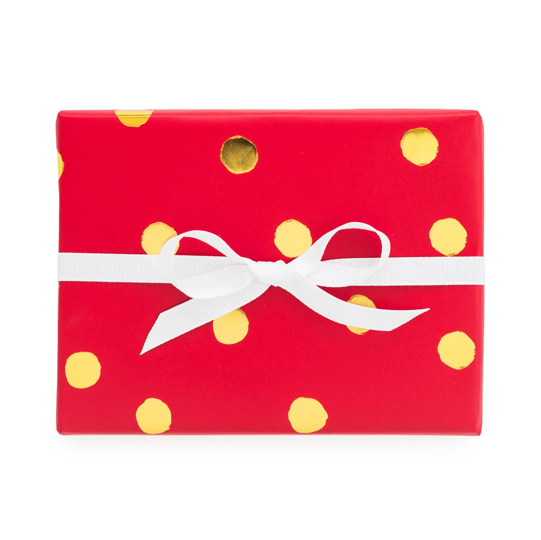 Red Polka Dot Wrapping Paper Roll Bonjour Fete Party Supplies Christmas Gift Wrapping