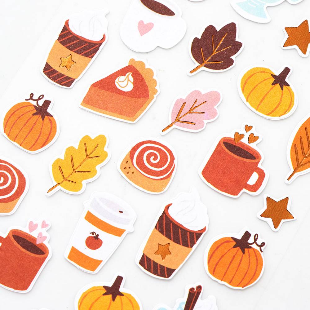 FALL ICON STICKERS Paper Source Wholesale Stickers & Temporary Tattoos Bonjour Fete - Party Supplies