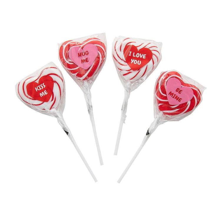 HEART SHAPED TWIST POP Fun Express Valentine's Day Accessories Bonjour Fete - Party Supplies