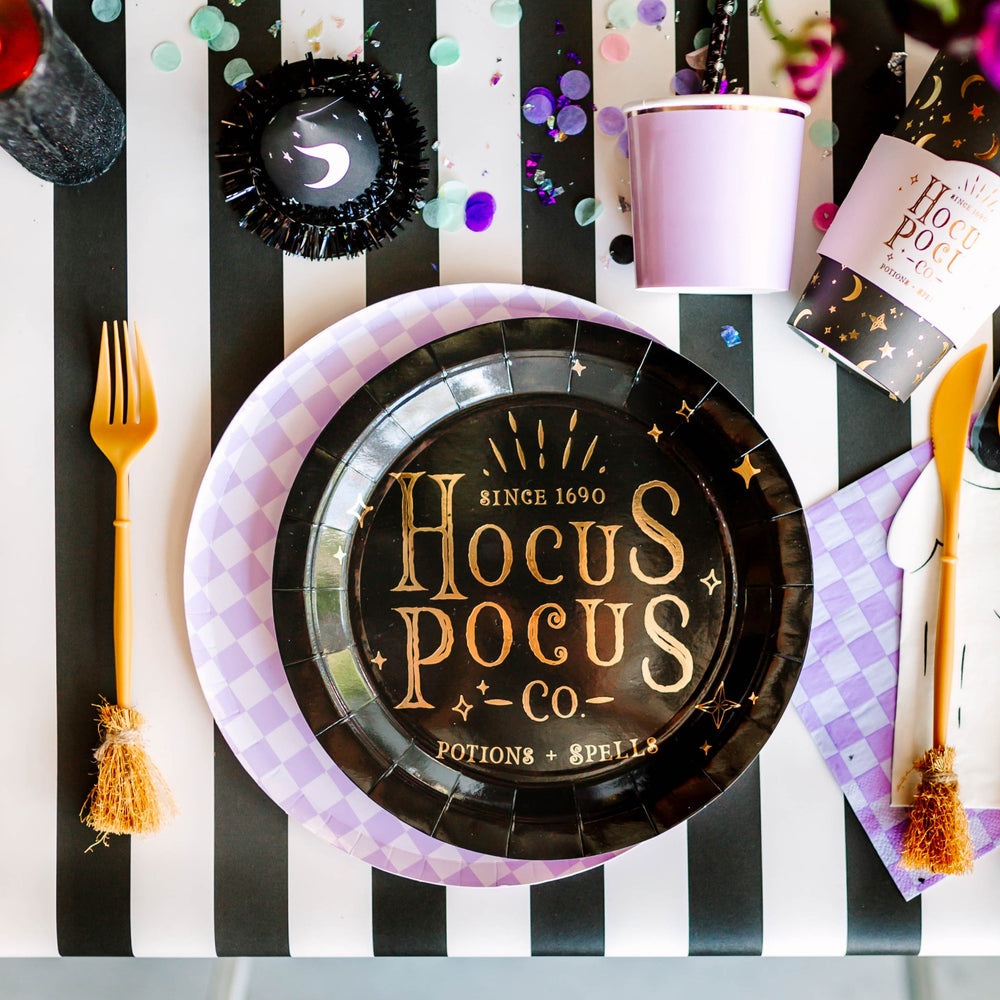 HOCUS POCUS PLATES My Mind’s Eye Halloween Party Supplies Bonjour Fete - Party Supplies