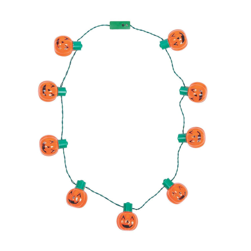 Fun Express Light Up Pumpkin Necklace