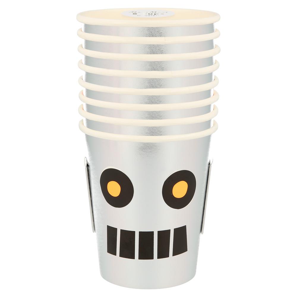 ROBOT CUPS Meri Meri Cups Bonjour Fete - Party Supplies