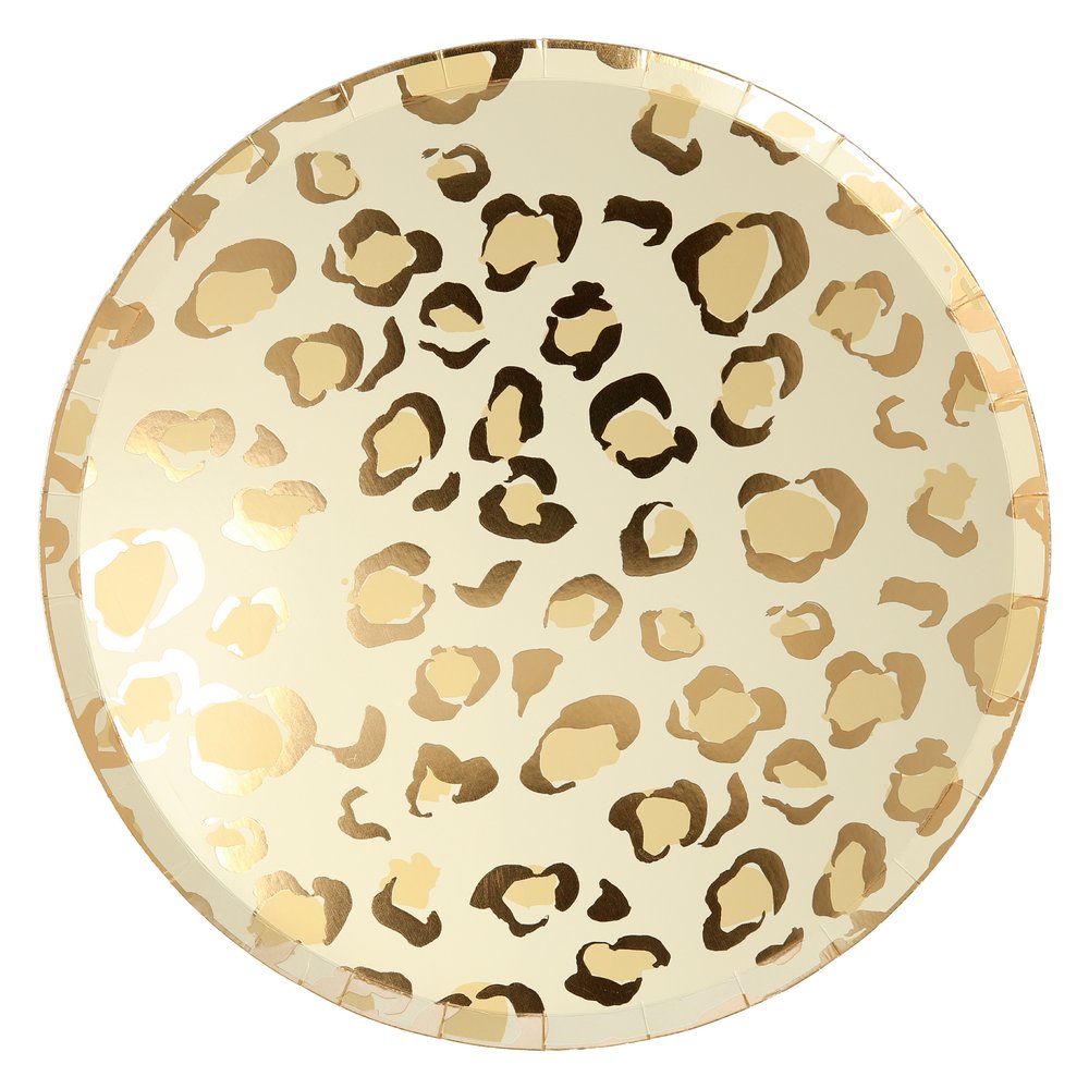 SAFARI ANIMAL PRINT PLATES - LARGE Meri Meri Plates Bonjour Fete - Party Supplies